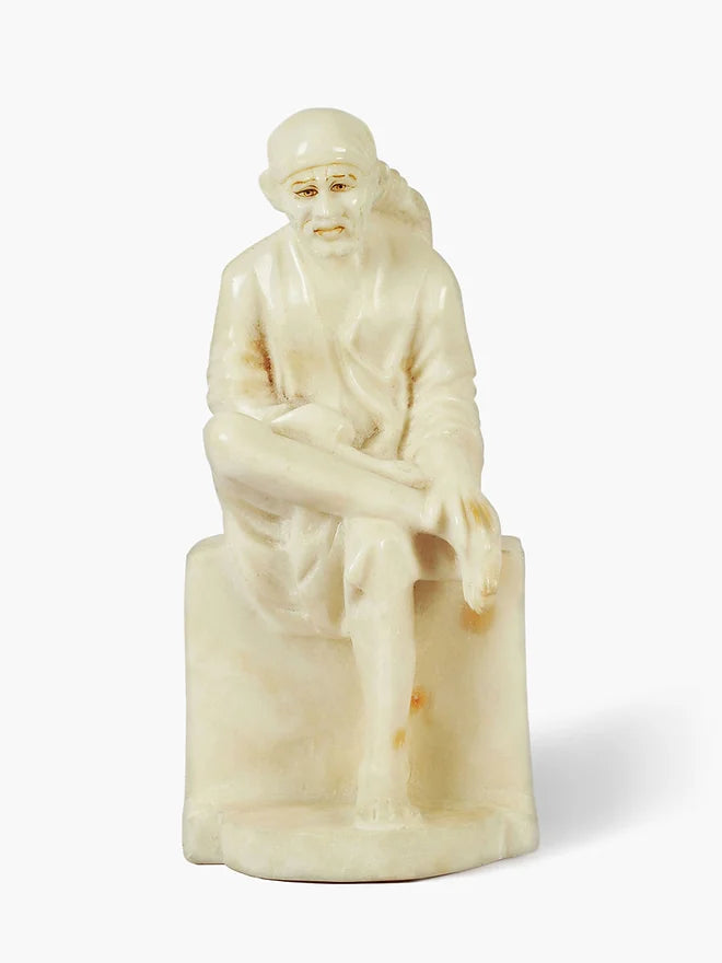 Blessed Sri Sai Baba, Shirdi Shrine, In Pure Marble. Ask & You Shall Receive.